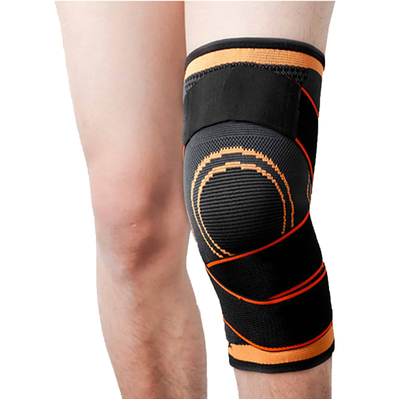 1/2PCS Knee Brace Support Adjustable Compression Sleeve Gym Joint Pain ...