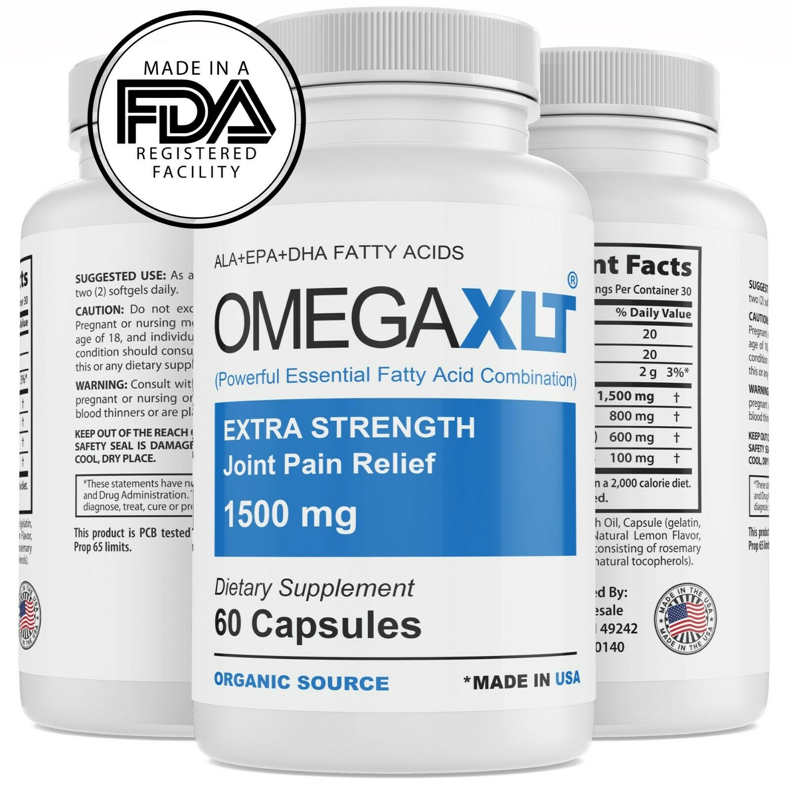 1x Omega XLT Extra Strength Joint Support Omega