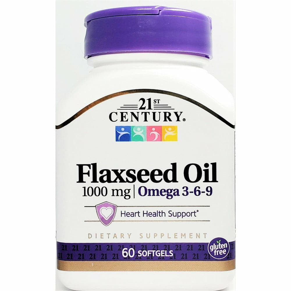 21st Century Flaxseed Oil, 1000 mg 60 Softgels  Hargraves Online ...