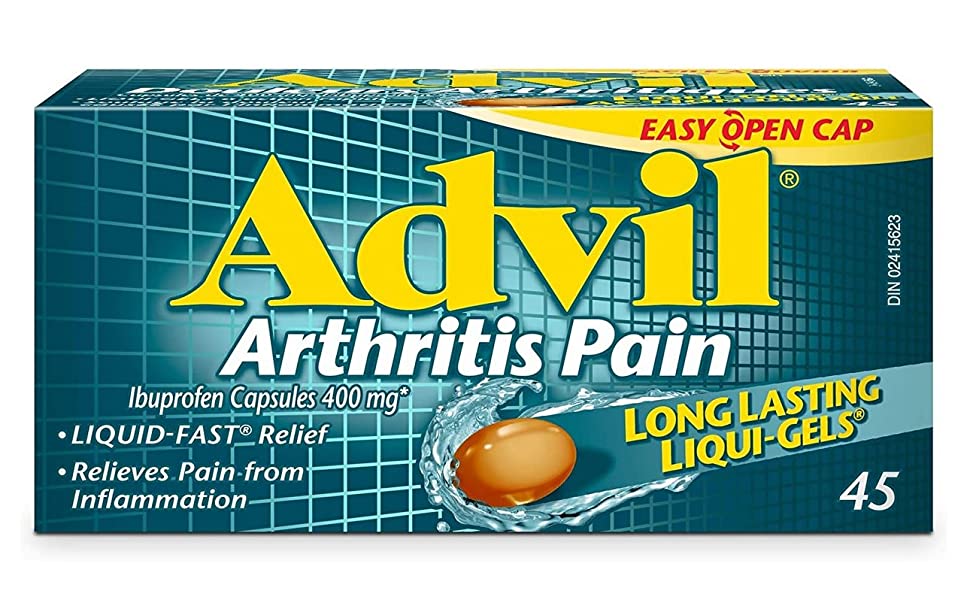 Advil Arthritis Pain (45 Count) 400 mg ibuprofen, Inflammation and ...