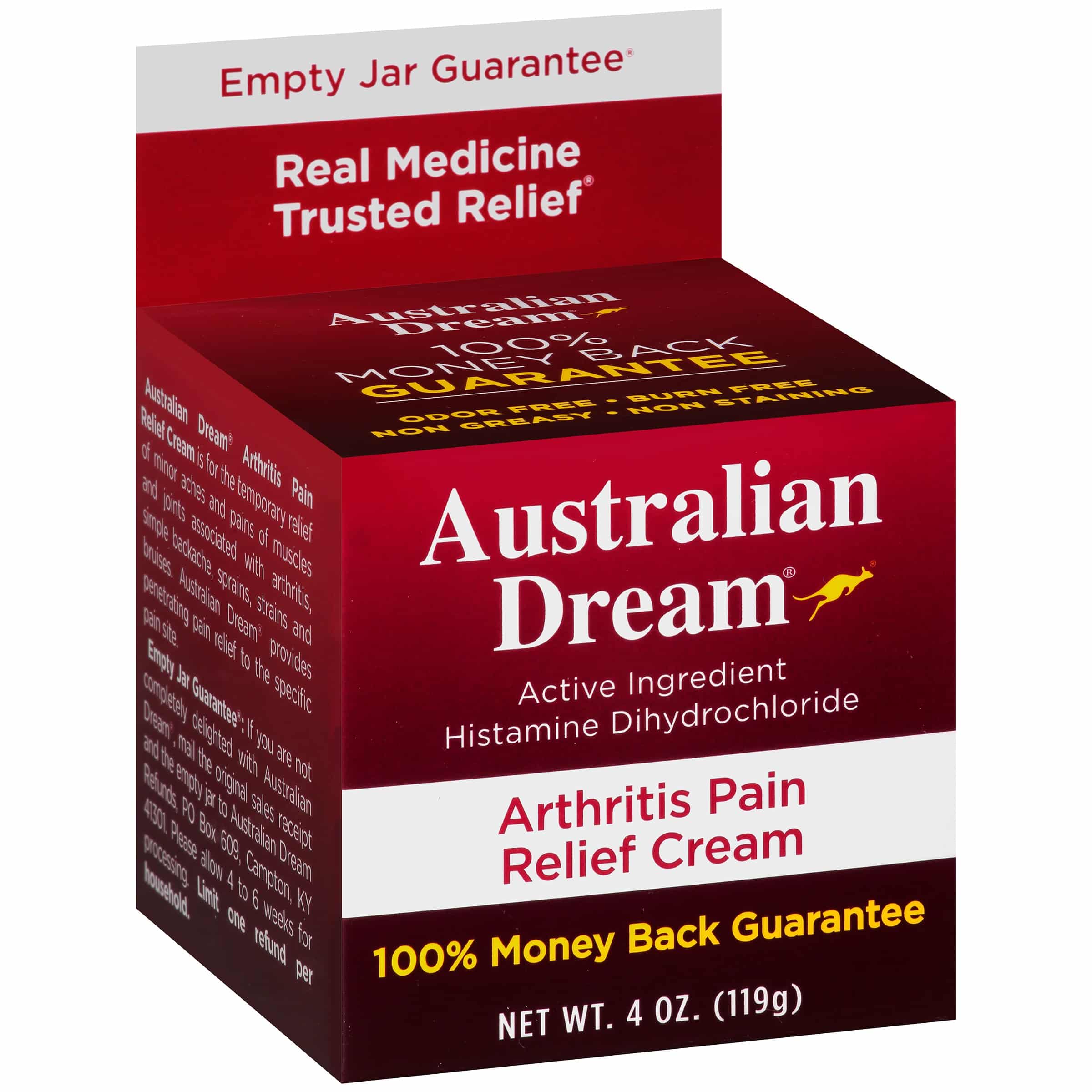 Australian Dream® Arthritis Pain Relief Cream 4 oz. Box