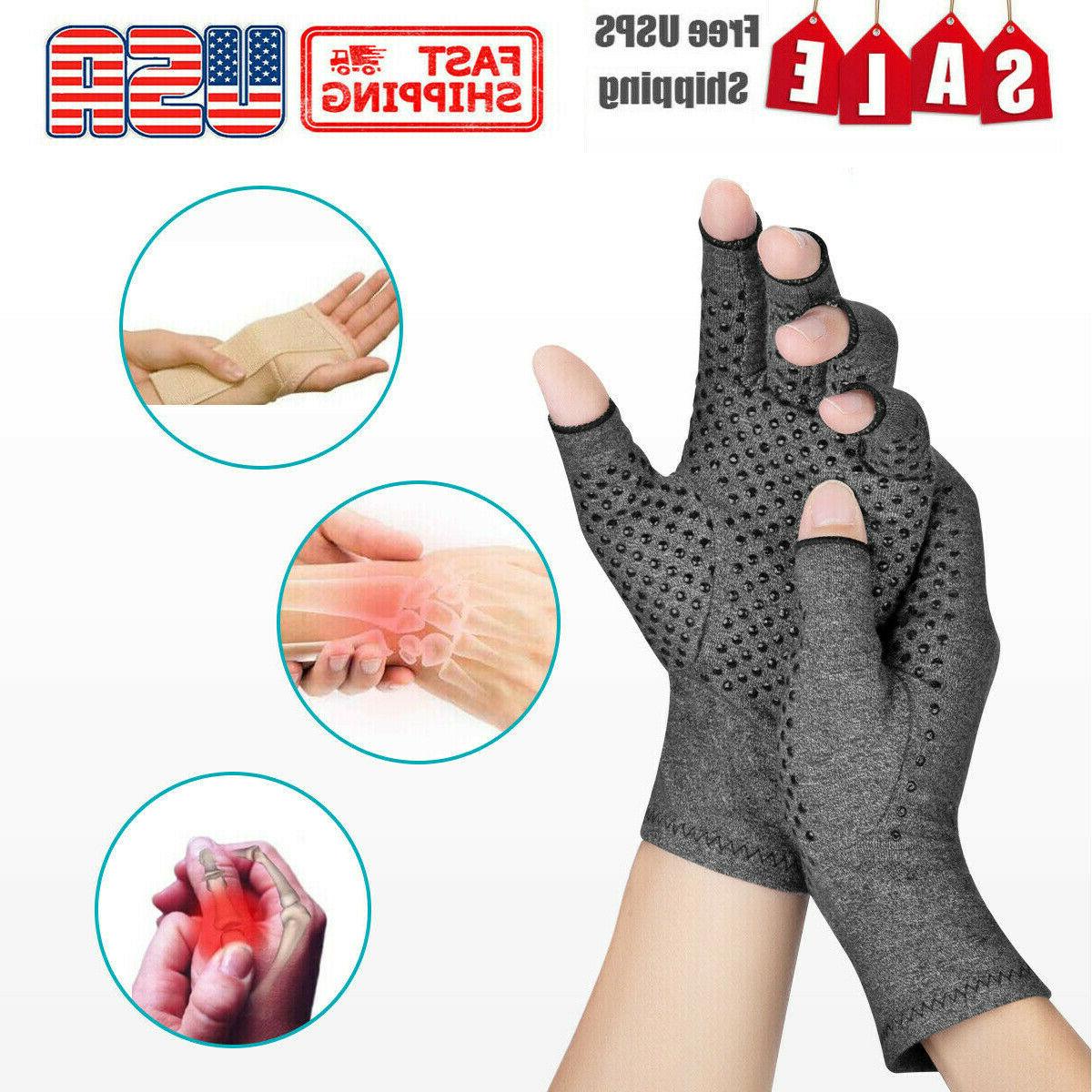 Copper Compression Gloves Medical Arthritis Pain Relief Hand