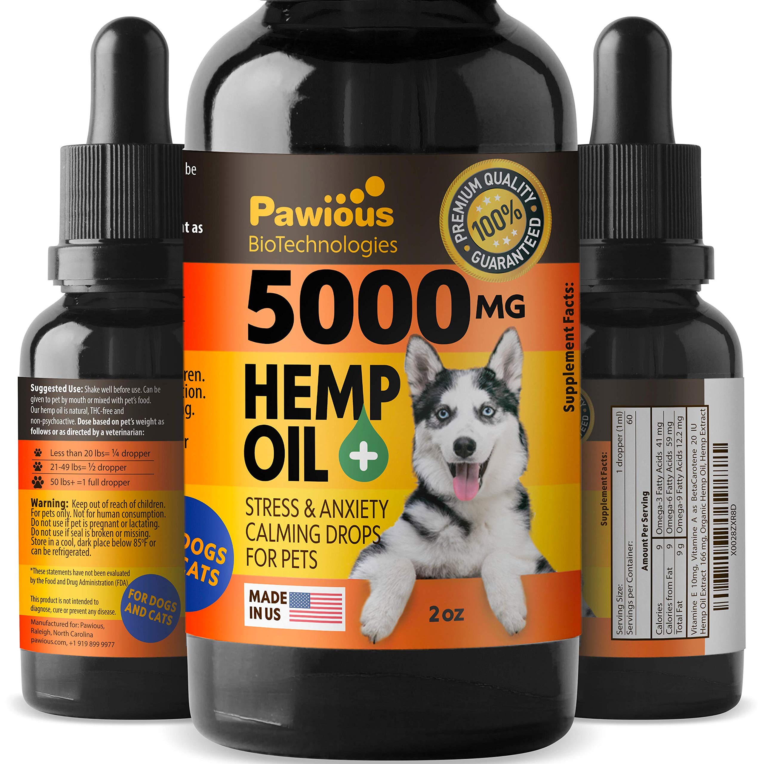 Hemp Oil for Dogs &  Cats